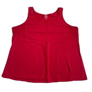 💜 George Women's Red Tank Top Size 4X